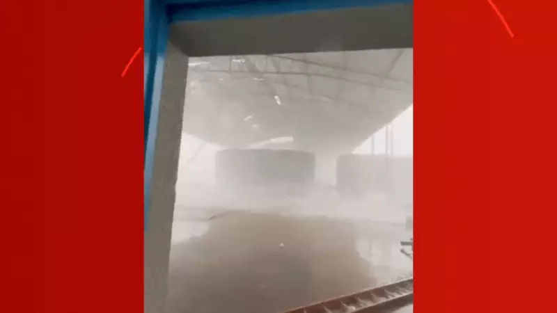 Temporal Devasta Empresa em MT: Telhado Voou e Lonas de Caminhões Foram Arrancadas | Vídeo Impressionante