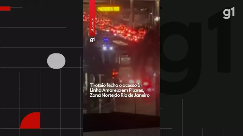 Tiroteio Intenso Paralisa Linha Amarela no Rio: Tráfego Interrompido e Motoristas Presos no Caos