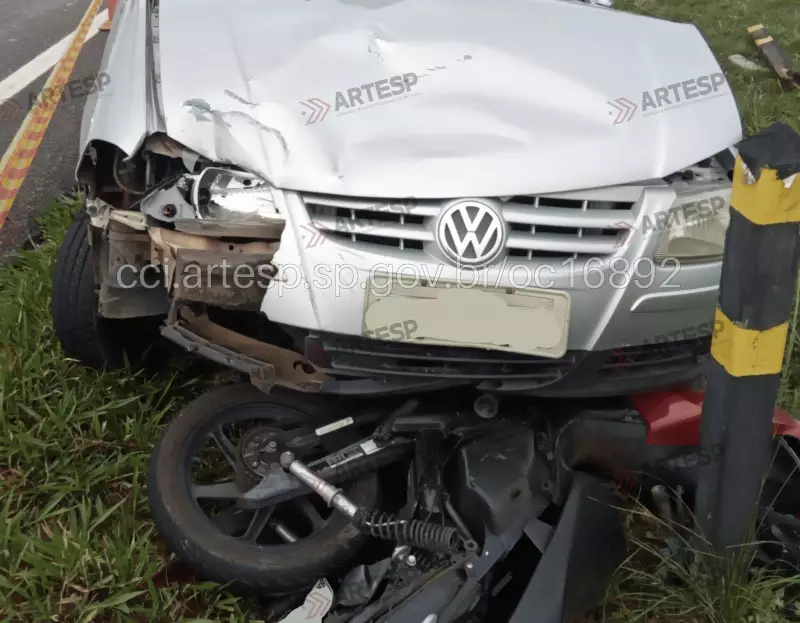 Tragédia na SP-310: Motociclista perde a vida em colisão frontal com veículo em Mococa
