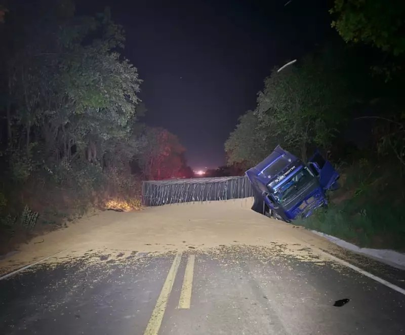 Tragédia na TO-080: Caminhão provoca acidente fatal e deixa mulher ferida no Tocantins