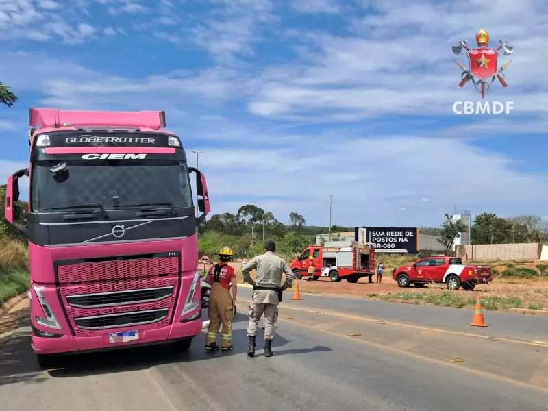 Tragédia nas Estradas do DF: Motociclista Perde a Vida em Colisão com Carreta na BR-080