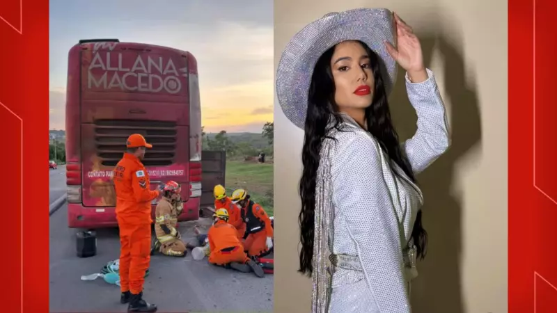Tragédia no DF: Homem morre esmagado durante troca de pneu de ônibus da cantora Allana Macedo