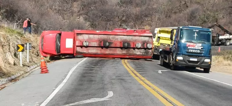Trânsito na Serra de Santa Luzia é liberado após mais de 24 horas interditado