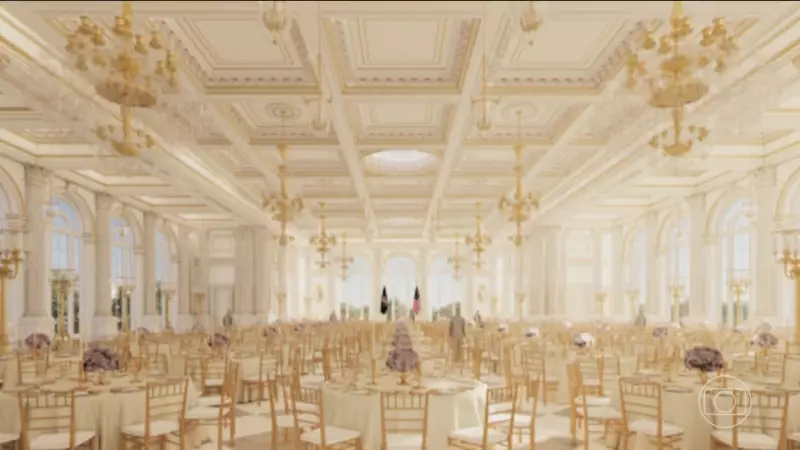 Trump inicia construção de suntuoso salão de baile de US$ 250 milhões na Casa Branca