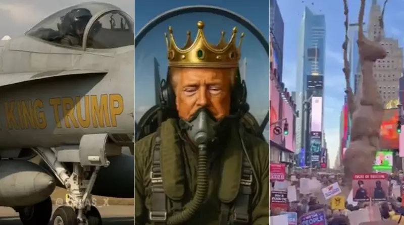 Trump viraliza com vídeo de IA polêmico: coroa e cena chocante com manifestantes