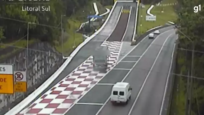 VÍDEO: Ônibus usa área de escape para evitar tragédia em rodovia do Paraná; assista ao momento de tensão