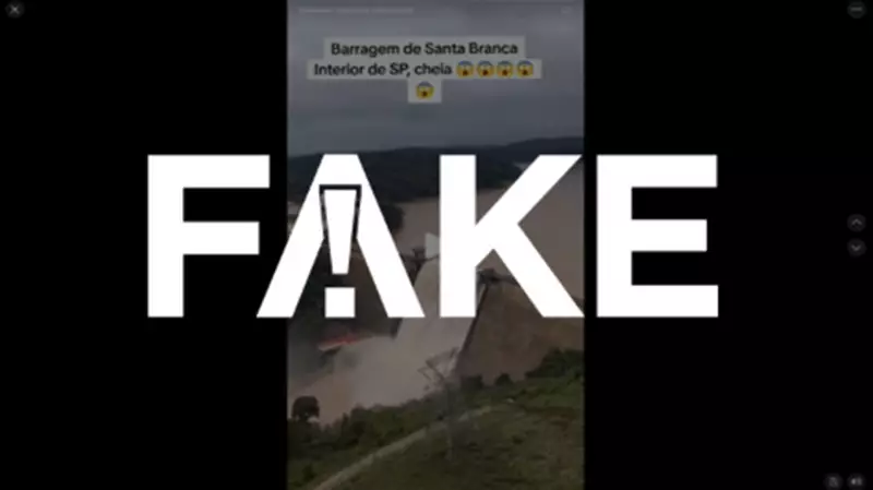 VÍDEO VIRAL É FAKE: Barragem de Santa Branca em SP não se rompeu; reservatório está seguro
