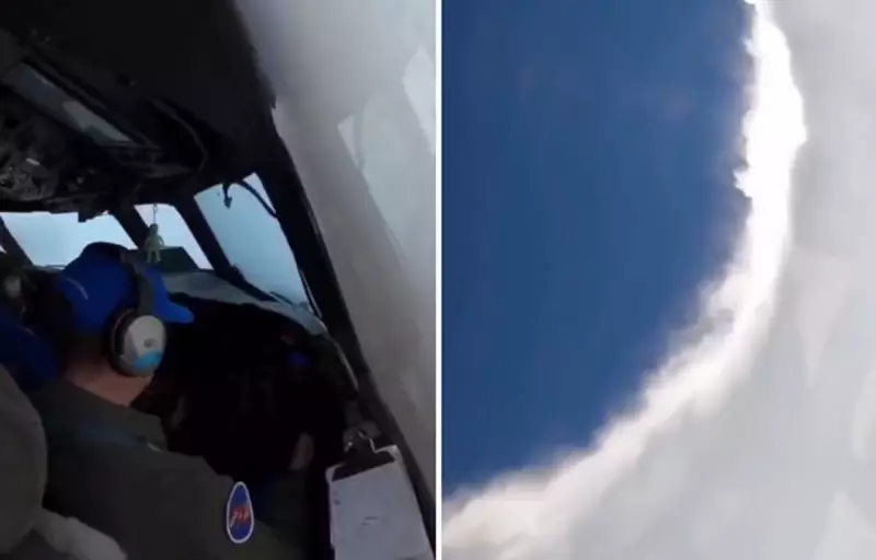 VÍDEO VIRAL É FAKE: Gravação não mostra Força Aérea Americana no olho do furacão Erin