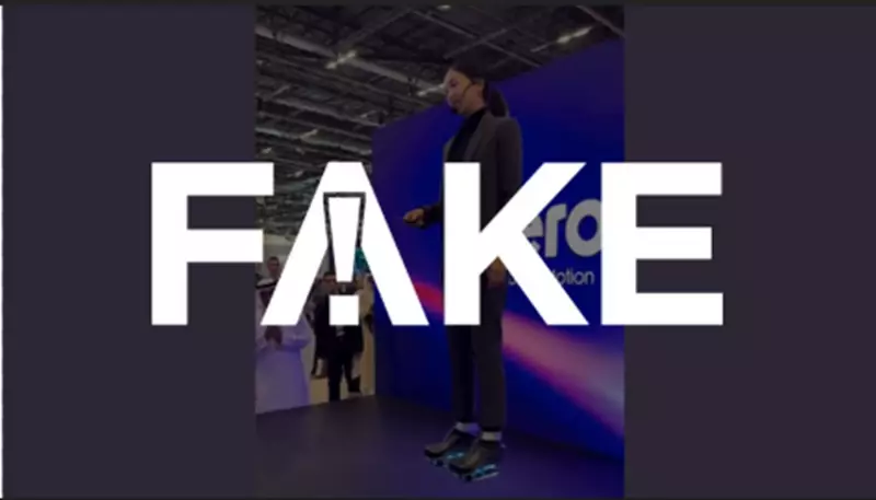 VÍDEO VIRAL É FAKE: Mulher com 'sapatos voadores' em exposição é montagem digital