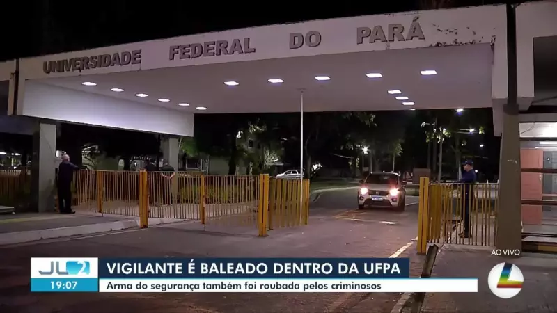 Vigilante da UFPA é baleado dentro do campus do Guamá: violência atinge universidade em Belém