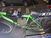 Adolescente tenta fuga inusitada de PM em bicicleta motorizada caseira em RO