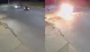 Cenas Chocantes: Moto Explode Após Colisão e Motociclista é Arremessado nos Ares em MG