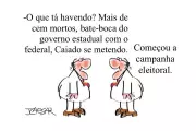Charge de J.Caesar satiriza crise política brasileira com humor ácido