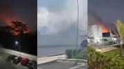 Incêndio de Grandes Proporções Ameaça Condomínio de Luxo em Teresina; Bombeiros Controlam Chamas