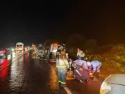 Motorista embriagado causa acidente grave com 10 feridos na BR-158 em MS