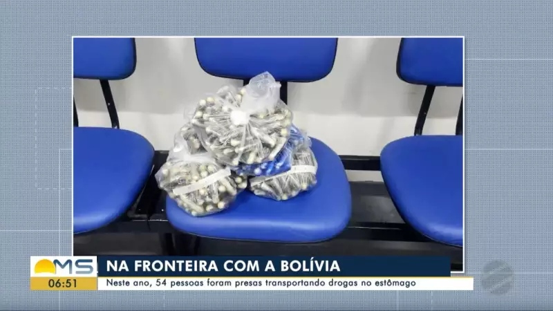5 bolivianos presos em MS com 439 cápsulas de cocaína no corpo