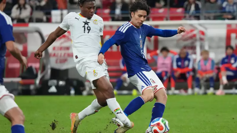 Abu Francis sofre fratura grave na perna em amistoso entre Japão e Gana