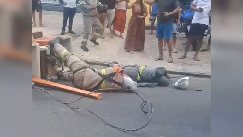 Acidente com caminhão-guindaste fere dois funcionários em Ananindeua