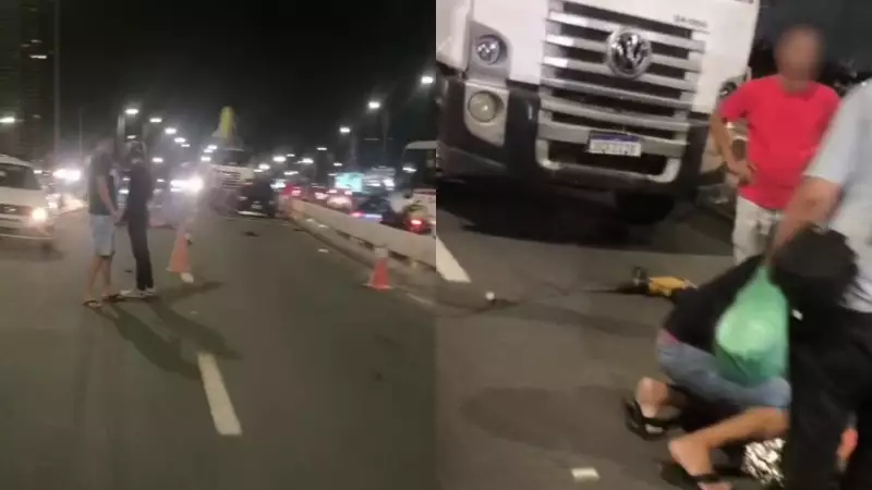 Acidente fatal no Recife: 2 mortos após moto colidir com caminhão-guincho