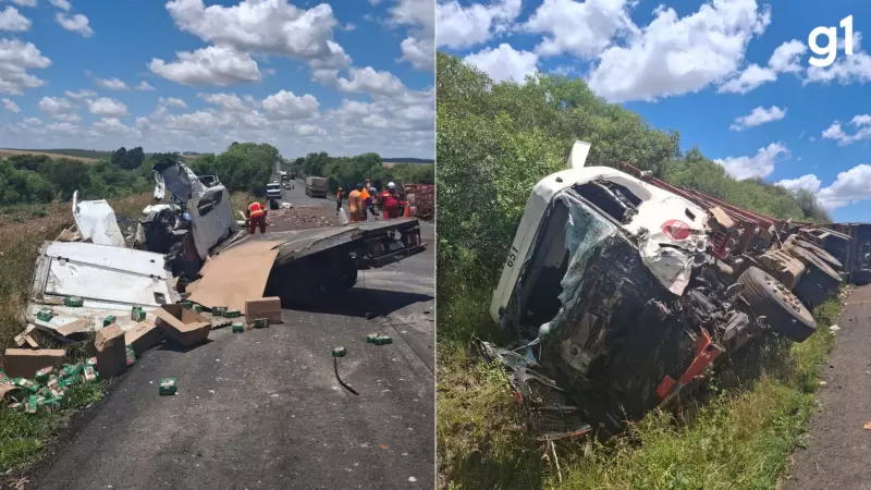 Acidente na BR-290 mata dois motoristas em Vila Nova do Sul