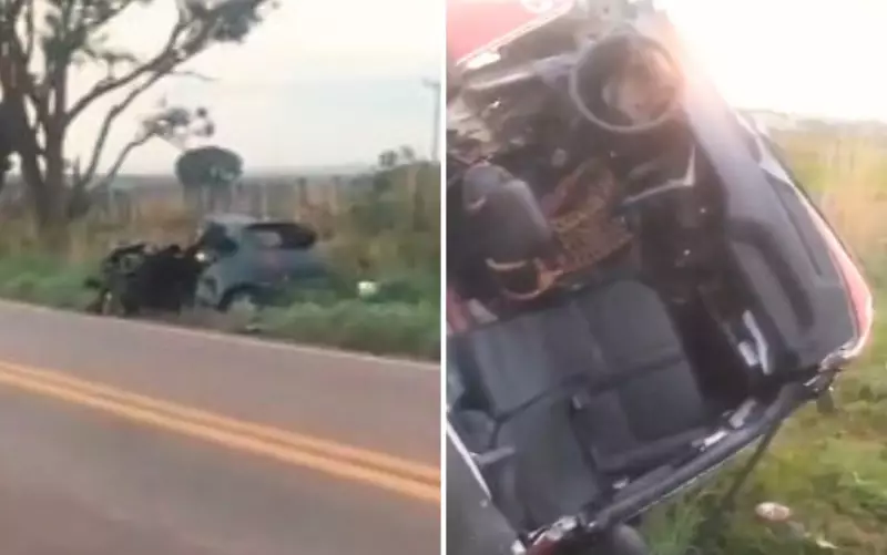 Acidente na GO-462 mata três em colisão entre carro e caminhão