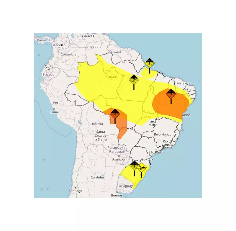 Alerta amarelo: 59 cidades da Paraíba em risco com chuvas intensas