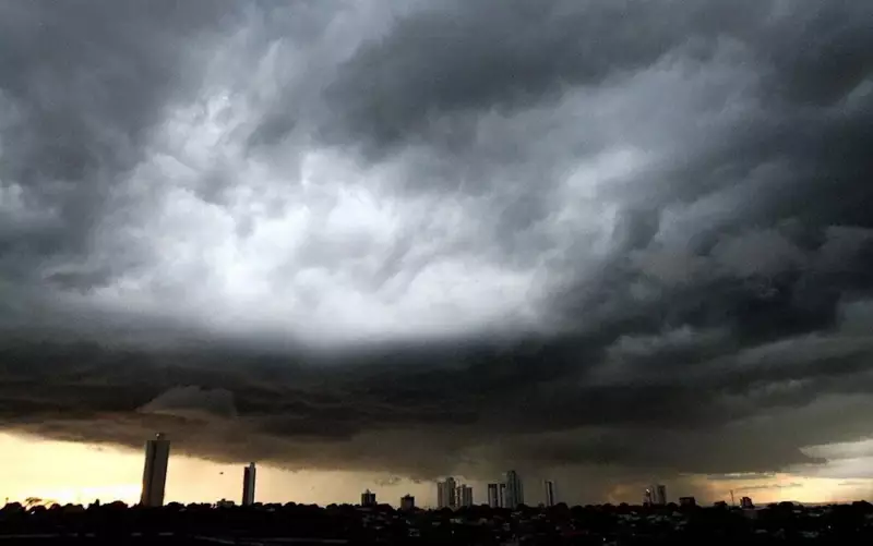 Alerta de tempestade com granizo atinge 204 cidades em Goiás