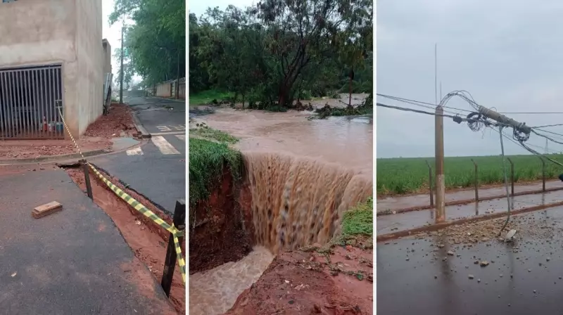 Américo Brasiliense em Emergência: Chuva Intensa Devasta Cidade e Deixa Rastro de Destruição