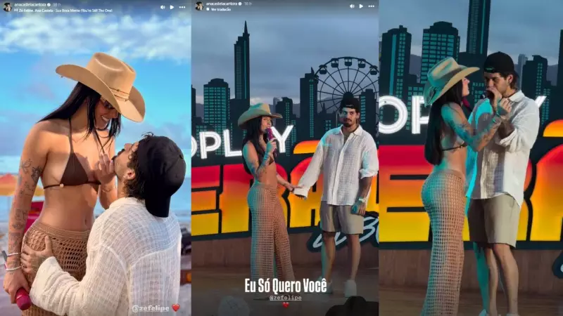 Ana Castela grava 2ª música com Zé Felipe em menos de 2 meses