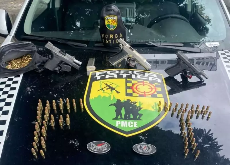 Apreensão Recorde em Fortaleza: Homem Preso com Arsenal de 3 Armas e 160 Munições | Segurança Pública