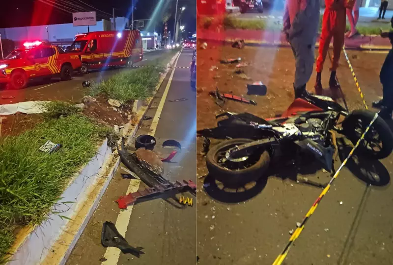 Assaltante morre e comparsa fica ferido durante perseguição em Campo Grande