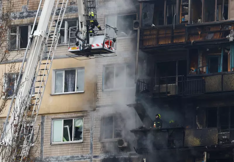 Ataque russo a Kiev deixa 2 mortos e 600 mil sem energia