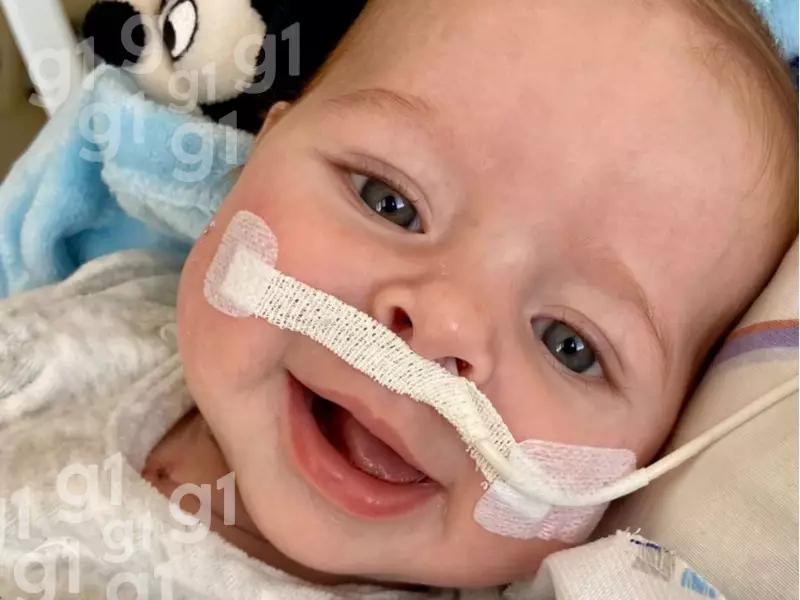 Bebê de 5 meses supera cardiopatia grave após 45 dias de internação em SP