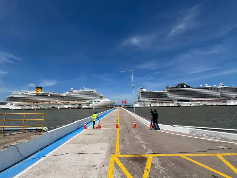 Belém recebe navios de cruzeiro da Europa para hospedar delegações da COP-30