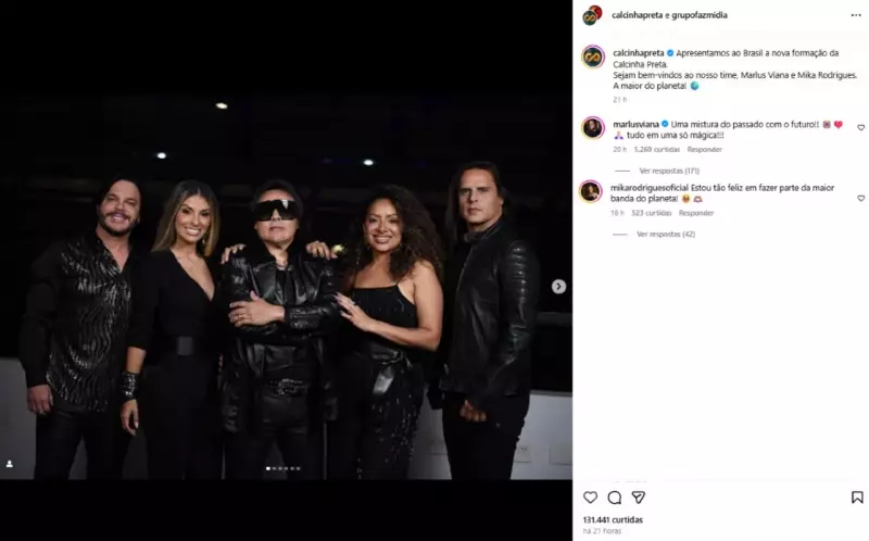 Calcinha Preta estreia Mika Rodrigues e volta de Marlus Viana em Sorocaba