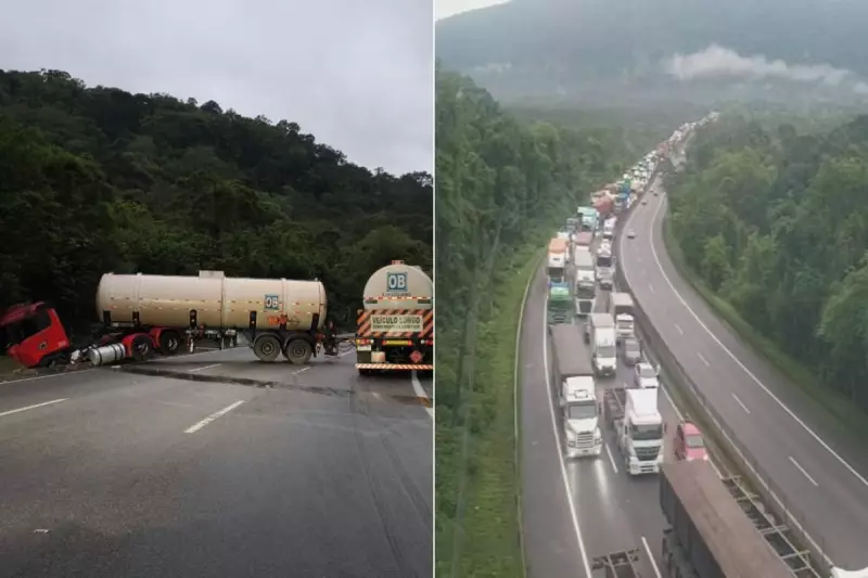 Caminhão com Pane Mecânica Paralisa Rodovia Cônego Domenico Rangoni em SP