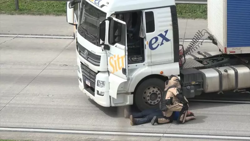 Caminhoneiro confessa falso sequestro no Rodoanel para protestar