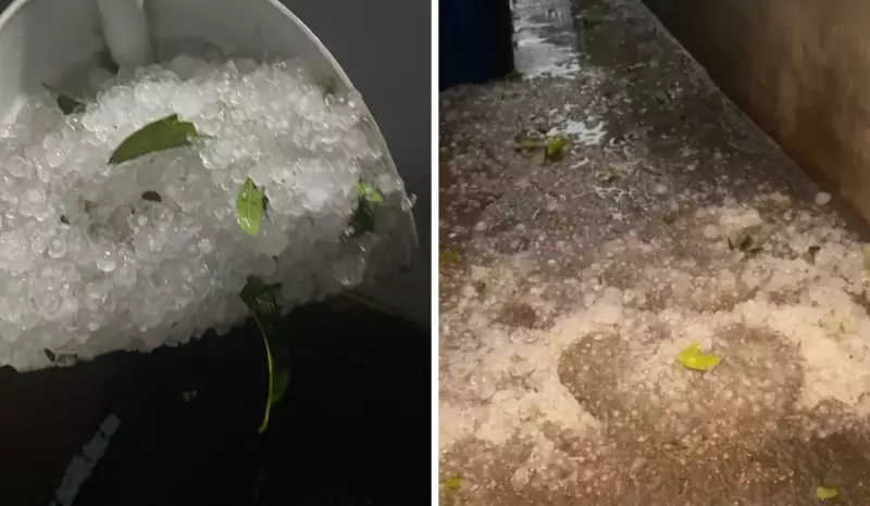 Campinas registra queda de granizo e ventos de 100 km/h neste domingo