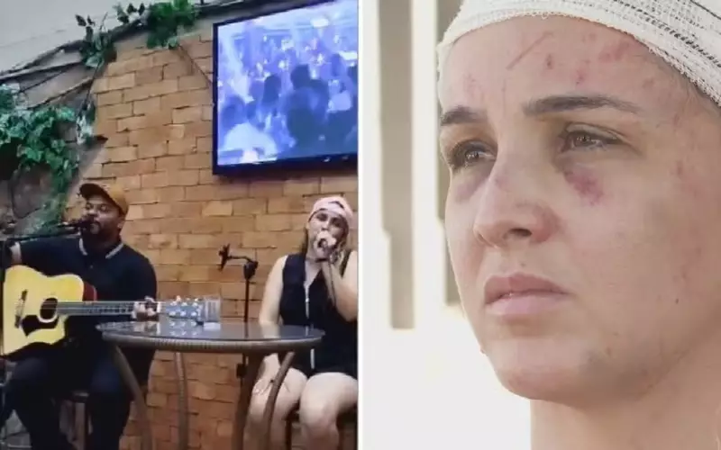 Cantor condenado a 2 anos por agredir parceira musical na frente dos filhos