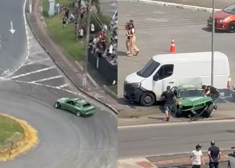 Carro Perde Controle e Se Choca Contra Van de Drift em Treinamento: Veja o Vílogo Chocante!
