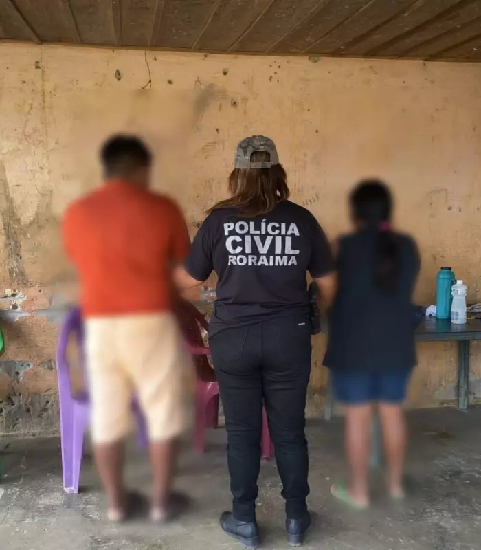 Casal é preso por estupro de vulnerável contra filha em Roraima