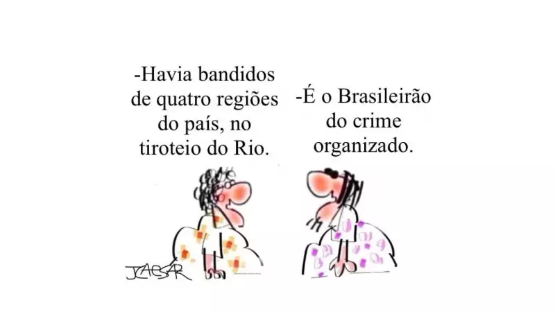 Charge de J.Caesar satiriza crise política brasileira com humor ácido