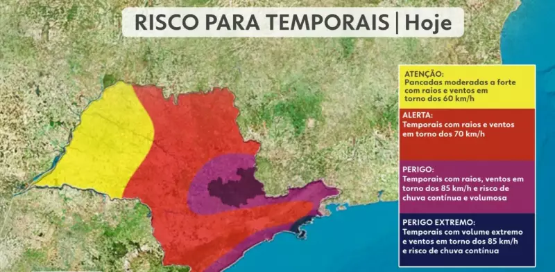 Chuvas superam média histórica em Piracicaba com alerta de temporais