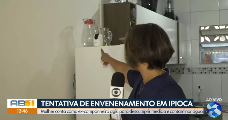 Câmera flagra ex-marido injetando veneno em tentativa de feminicídio