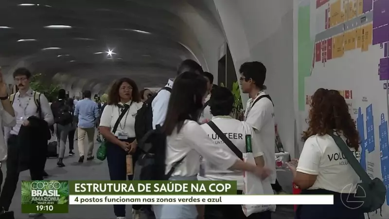 COP30: 4 postos de saúde registram 1.300 atendimentos em Belém