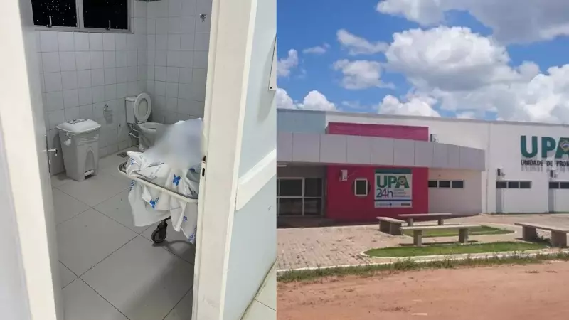 Corpo é mantido em banheiro de UPA no Piauí por falta de necrotério