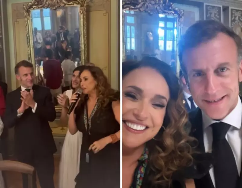 Daniela Mercury encontra Emmanuel Macron e defende protagonismo brasileiro na COP30