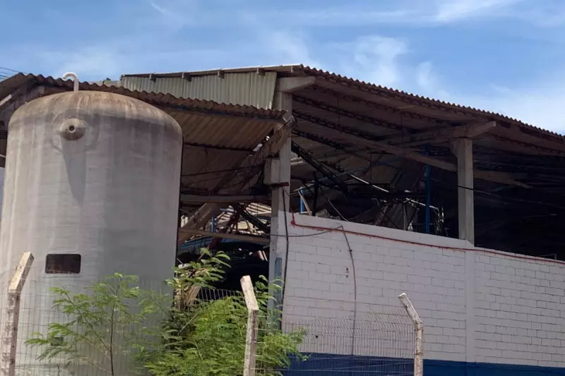 Desabamento em indústria de couro mata 1 e fere 15 em Dourados