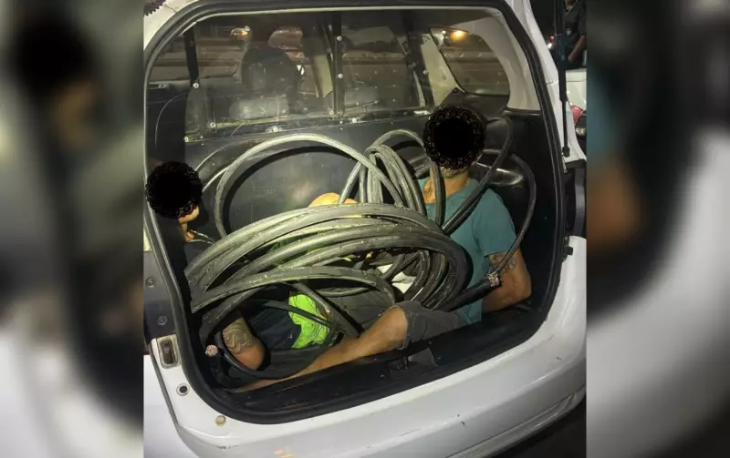 Dupla é presa ao furtar cabos de energia em Sorocaba