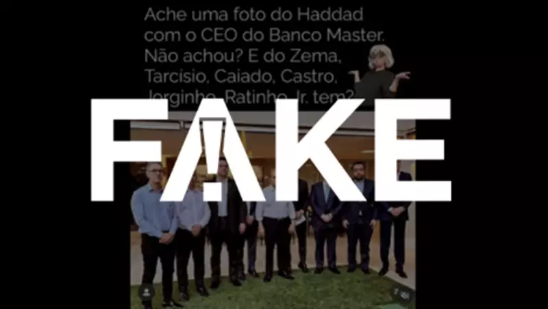 Foto falsa de CEO do Banco Master com governadores é desmentida